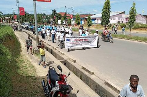 Flutist playing her instrument on stage